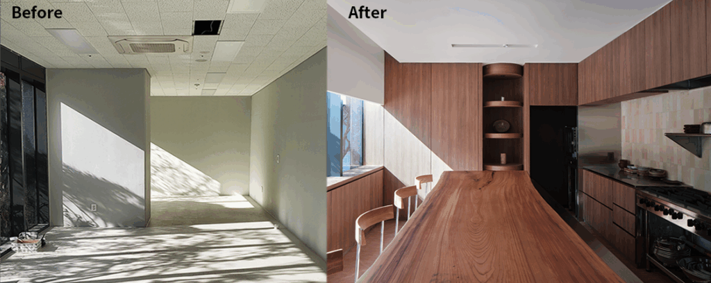 강력한 마케팅을 보여주는 마음 프로젝트 비포 애프터 이미지